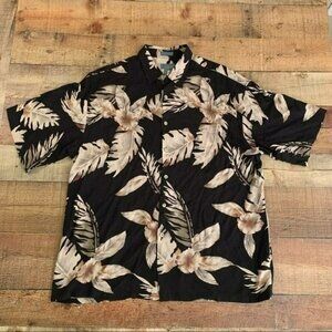 Kaylua bay resort wear mens vintage short sleeve button up Hawaiian shirt - XL